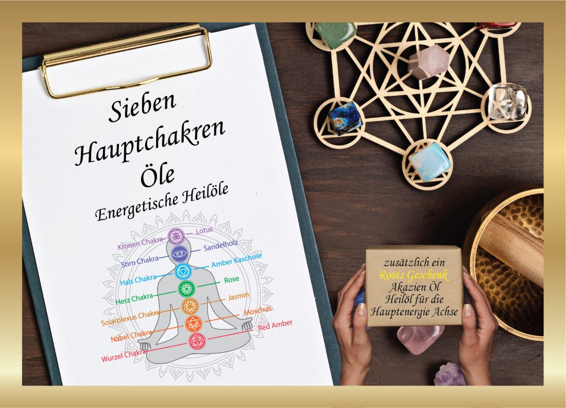 7 Hauptchakren Set Box - *gratis Akazien Öl inkl.